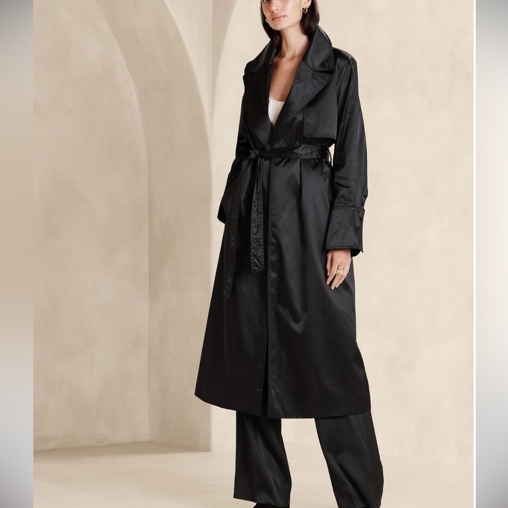 Banana Republic Maja Satin Trench Coat